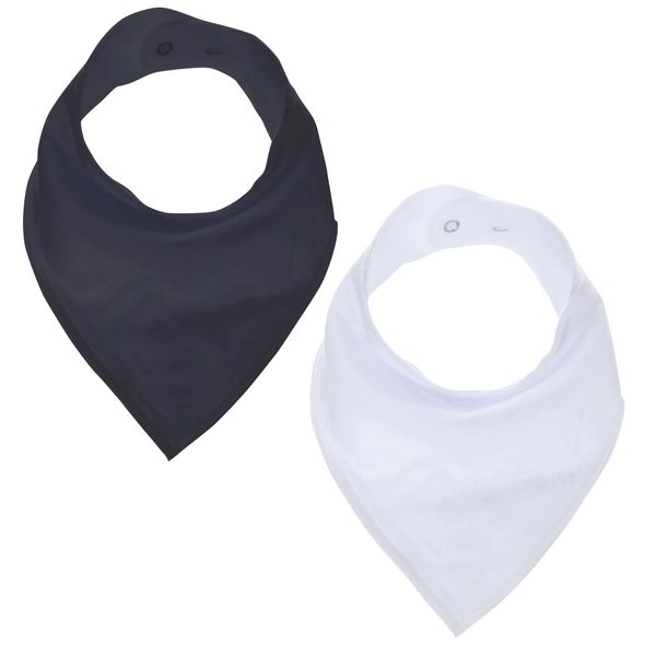 GingerBaby - Luxury Bandana Dribble Bib - Black &amp; White