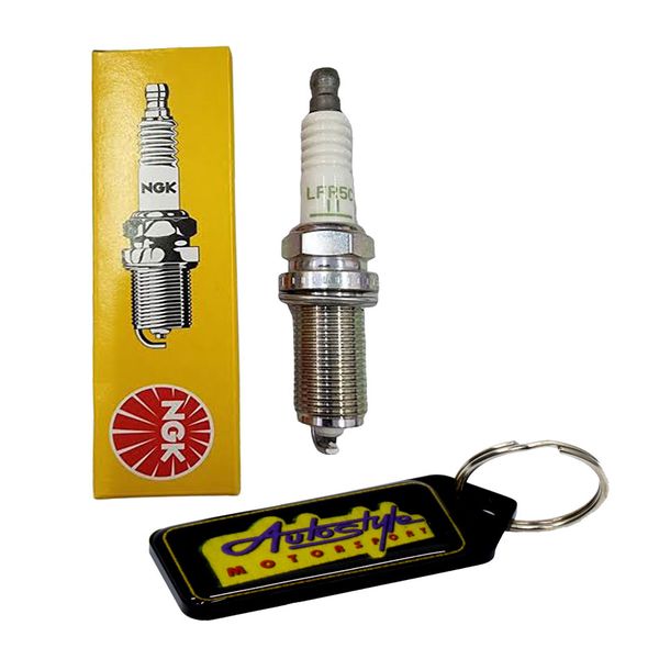 NGK Spark Plug Suitable for Toyota Etios - LFR5C-11 &amp; Gel Key Holder