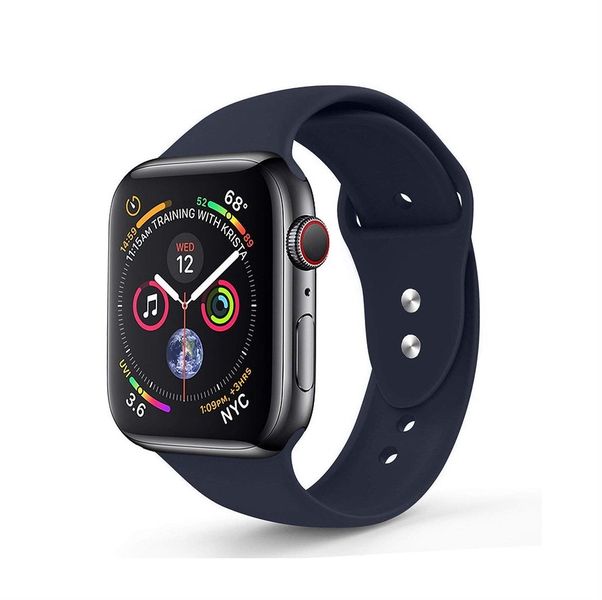 TechByte Silicone Strap for Apple Watch - 38/40/41mm - Navy Blue