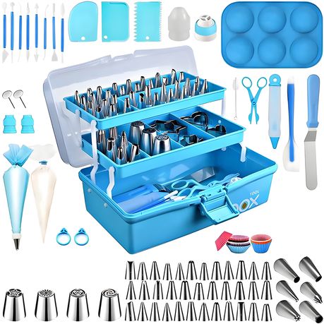 236 Pcs Household Cake Baking Decoration Kit Beginner DIY Baking Tool Set