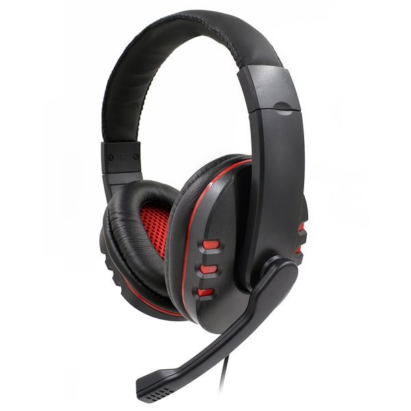 Puning Red Gaming Headset for PC &amp; Playstation PS3 / PS4 with Mic &amp; Remote