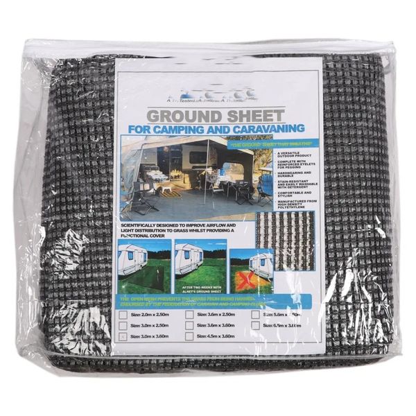 Netted Groundsheet 3.6 x 3m - Grey