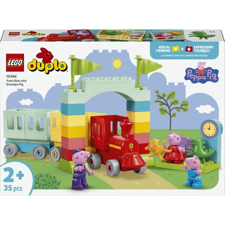 LEGO® DUPLO® Peppa Pig Train Ride with Grandpa Pig Toy 10466 Image