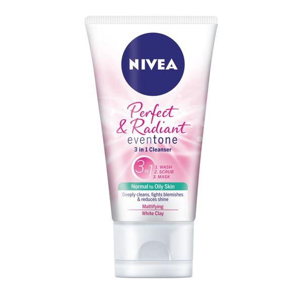 NIVEA Perfect &amp; Radiant Eventone 3-in-1 Cleanser, Face Wash, 50ml