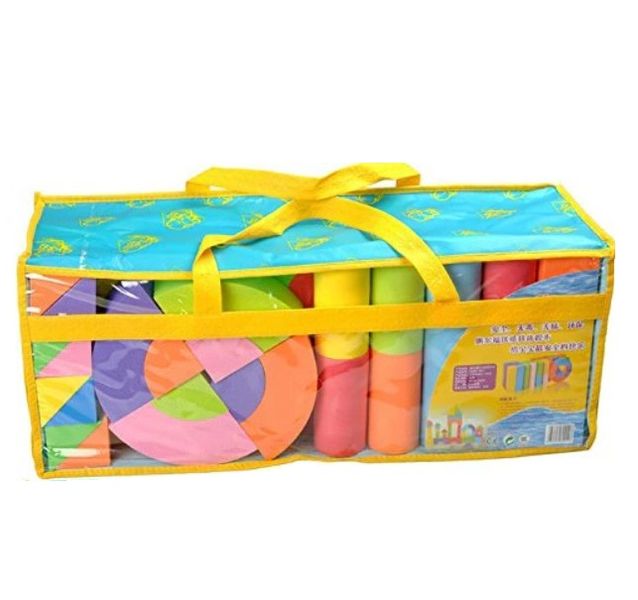 Bag of 52 Pieces EVA Material Soft Foam Blocks (5cm)