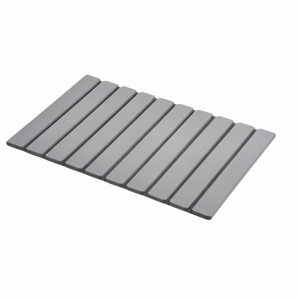 Non Silp, Foldable and Fast Drying Diatomite Bath Mat 60cm - Light Grey