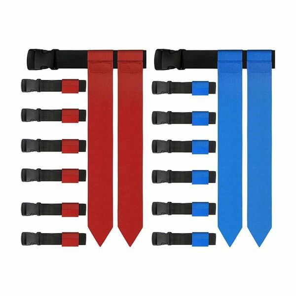 Adjustable Flag Football Set for Sport Training &amp; Competition (Red &amp; Blue)