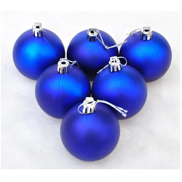 Christmas Balls Blue Pack Of 12