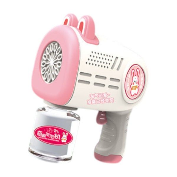 Bunny Breeze Electric Bubble Gun - Pink &amp; White