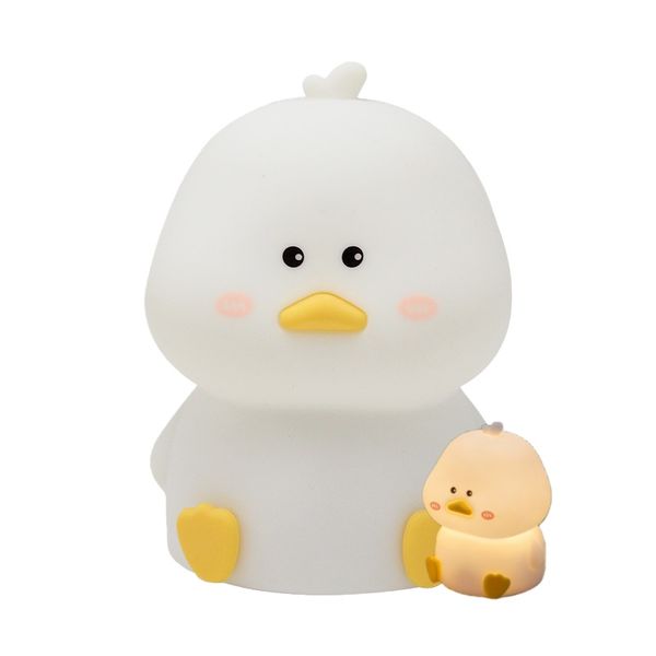 Apauls Cute Duck Night Lamp , 7 Colour Changing LED Light for Kids Bedroom