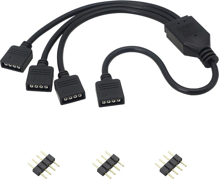12V 4-PIN RGB LED Splitter Cable