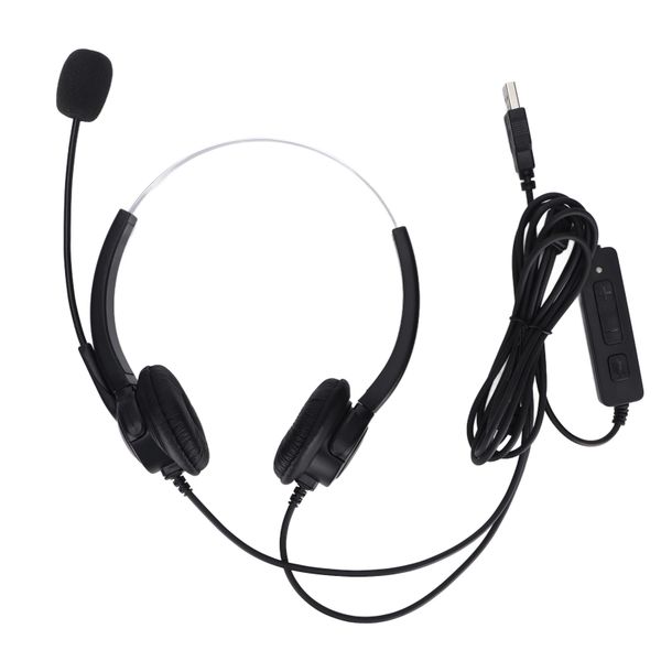 USB Call Center Headset for Meetings, Skype, Video Conferencing, Virtual Learning &amp; Online Teaching
