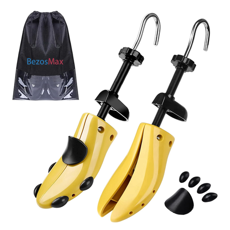 BezosMax 2 Pcs Shoe Stretcher for Women Men, 4-Way Adjustable Shoe Expander Image