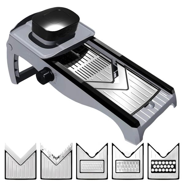 7-in-1 Multifunctional Mandoline Stainless Steel Vegetable Chopper Slicer