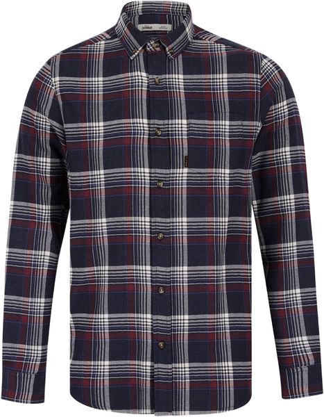 Tokyo Laundry - Men's Tunstall Checked Cotton Flannel Shirt in Navy - (Parallel Import)