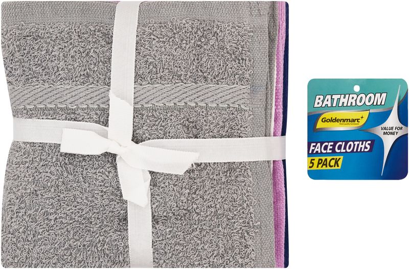Goldenmarc Cotton Face Cloth - 5 Pack