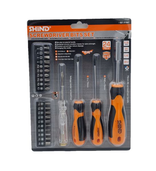Shind Screwdriver Bit Set - 24 Piece