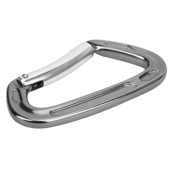 KN-24-7-7 Gray Auto-Lock Climbing Carabiner Keychain