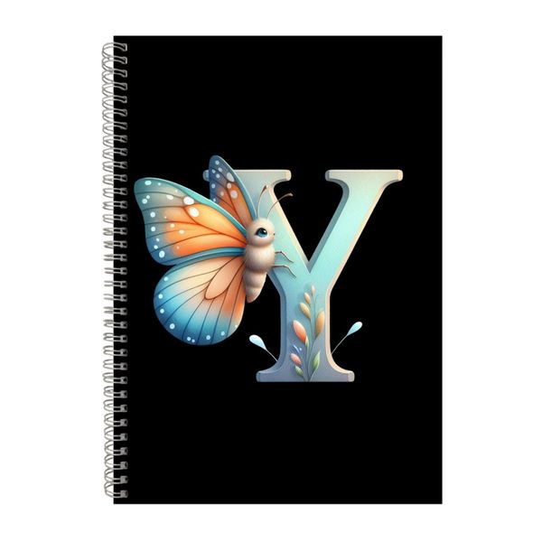 Butterfly Y A4 Notebook Spiral Lined Trendy Note image