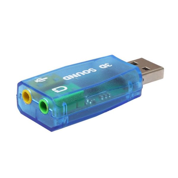 USB Sound Card Virtual 5.1 - Support 3D Sound