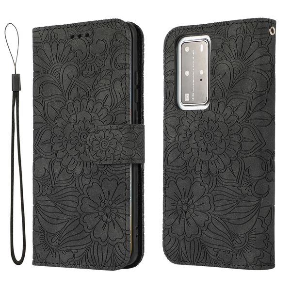 Skin-Feel Embossed Phone Case Compatible with Huawei P20 Lite