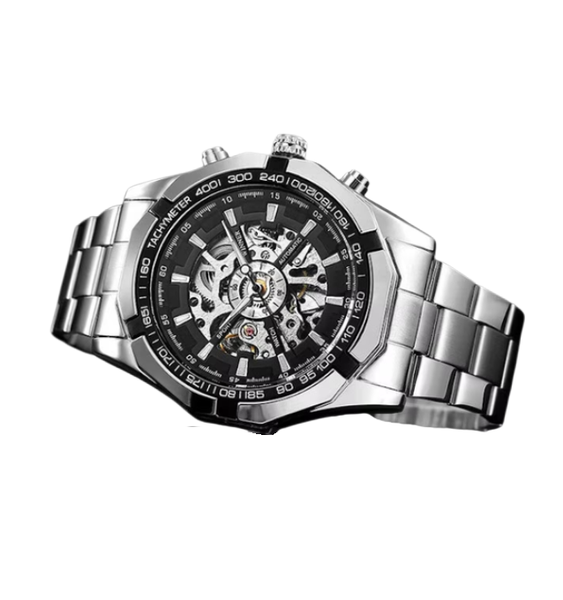 Men's Mechanical Watch, Automatic Winding, Stainless Steel Case