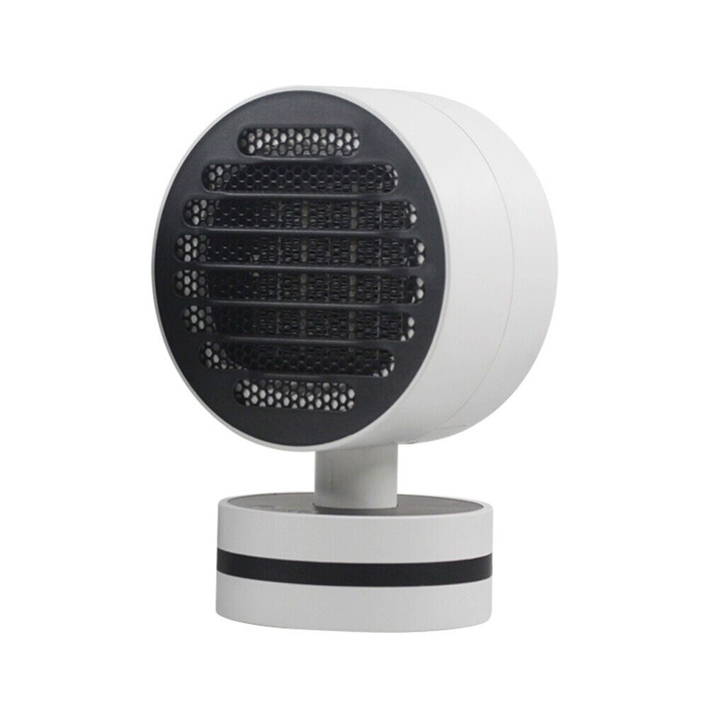 500W Automatic Rotating Round Fan Heater- White | Buy Online in South |