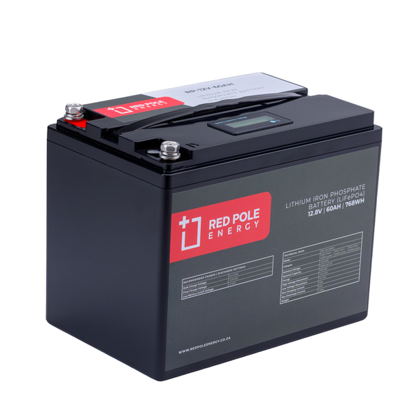 12V 60Ah Lithium Battery (Updated Red Pole 12V 50AH battery)