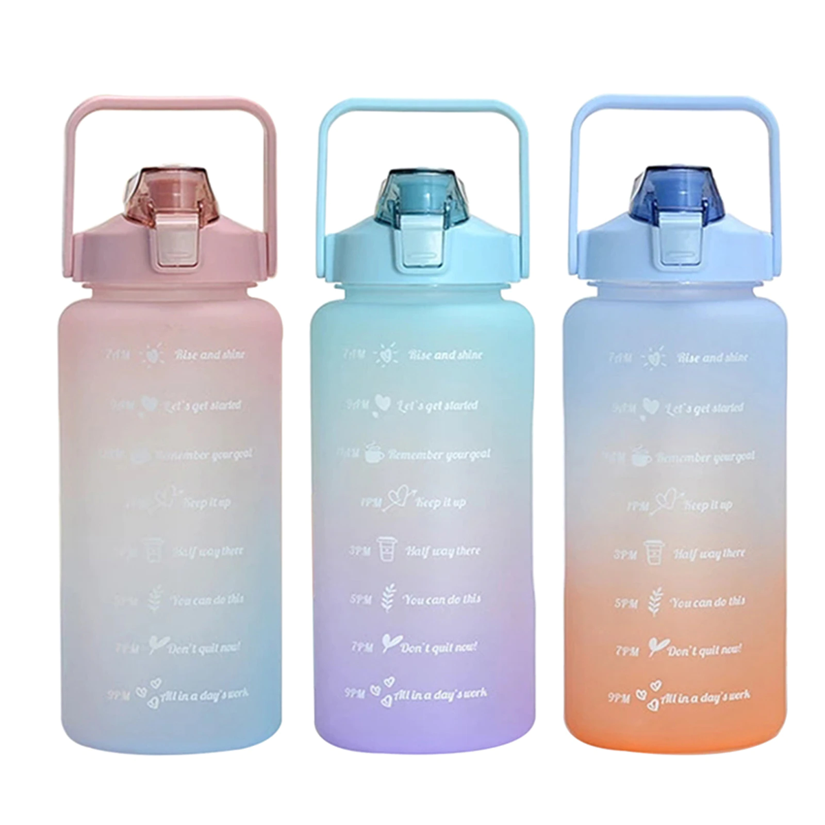 Motivational Water Bottle - 2 Litre - 3-Pack | Shop Today. Get it ...