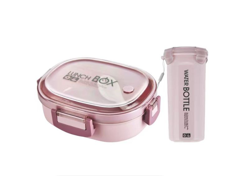 2 Pieces BPA Free Lunch Box and Water Bottle Combo