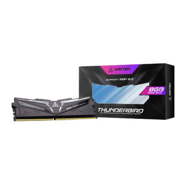 Arktek 8GB DDR4 3200Mhz Desktop Gaming Memory Heatsink RGB