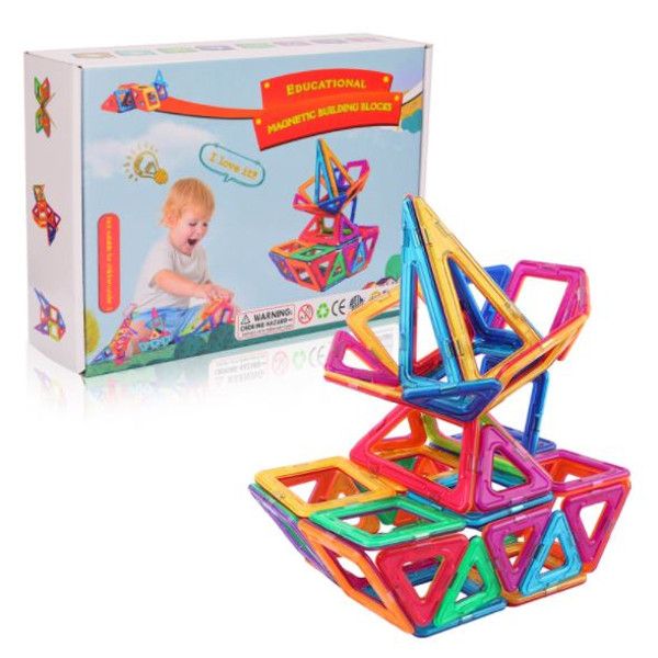 Olive Tree - Magnetic Building Construction Toy 136 Piece Set