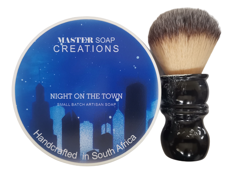 Shaving soap &amp; shaving brush combo