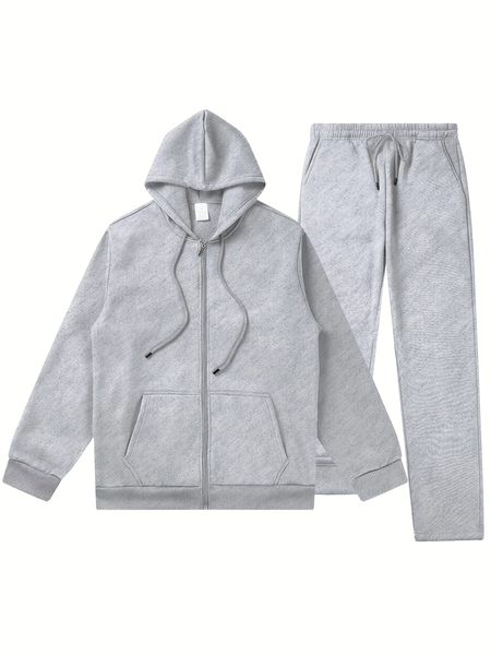 Tread Treasure-Full Zip Hoodie 2pcs Tracksuit Sets