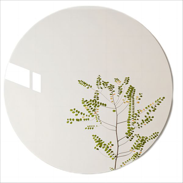 Acrylic Round Non Glass Soft Mirror for Bathroom Wall Decor - 30x30cm