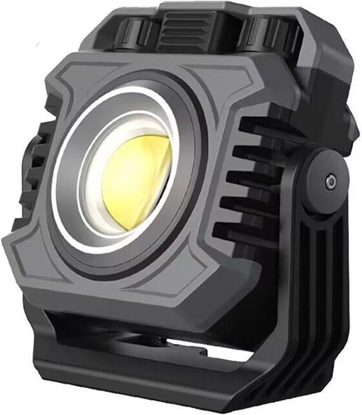 Rechargeable COB Work Light 5000mAh Magnetic Stepless Dimming 360 Foldable