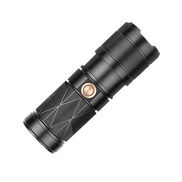 Waterproof Rechargeable Telescopic Zoom LED Flashlight Torch
