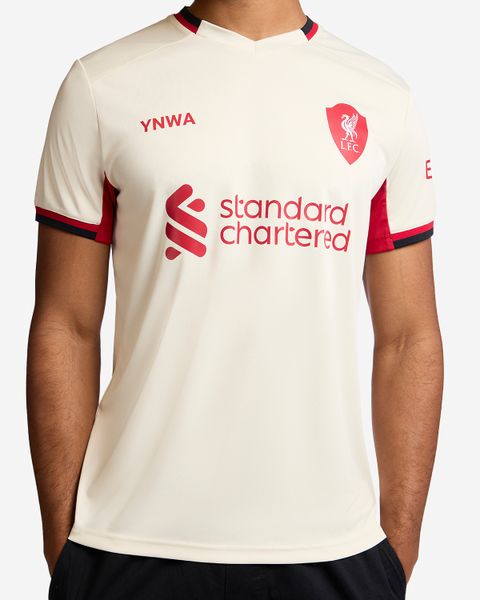 Liverpool Men's 25-26 Away Fan Soccer Jersey - Ecru