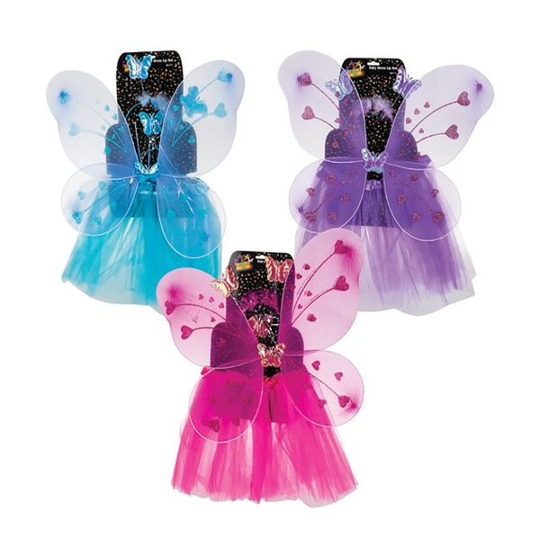 Bulk Pack x 3 Dress Up Wings &amp; Skirt 3 to 6 Years