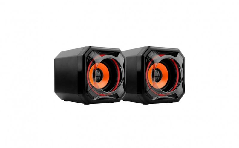 PC Stereo Speakers Andowl Q88 - Multi-Diaphragm Sound System with Deep Bass