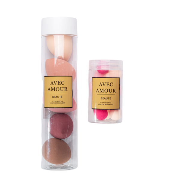 Avec Amour Beauté - Mauve and Pink Ombre Makeup Sponge Bundle