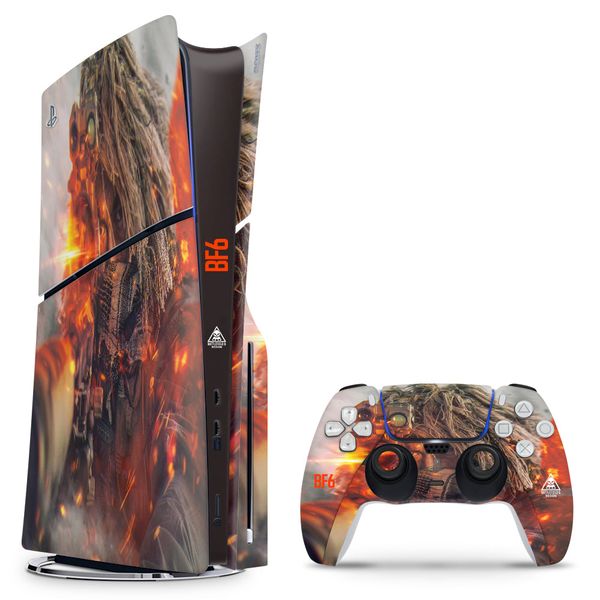 Decal Skin Compatible with PS5 Slim (Disc): Battlefield 6 Engineer (Decal Only)