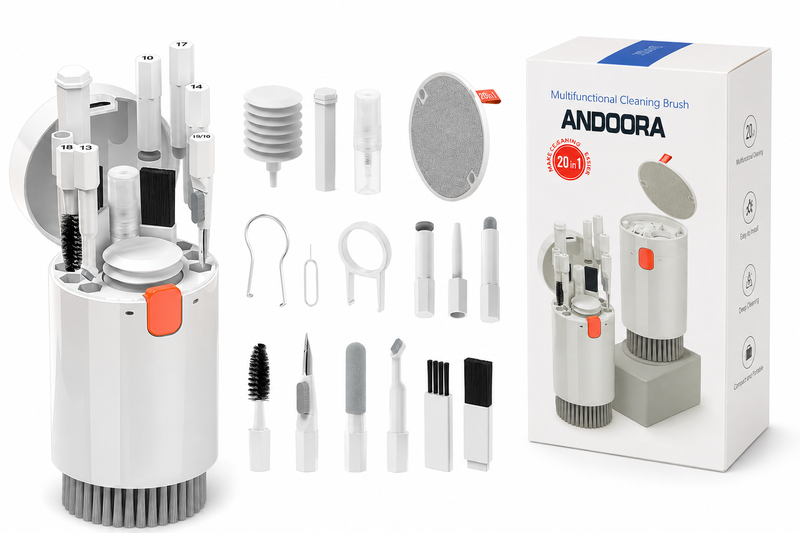 Andoora Cleaner Kit, Computer Cleaning Brush 20 in 1