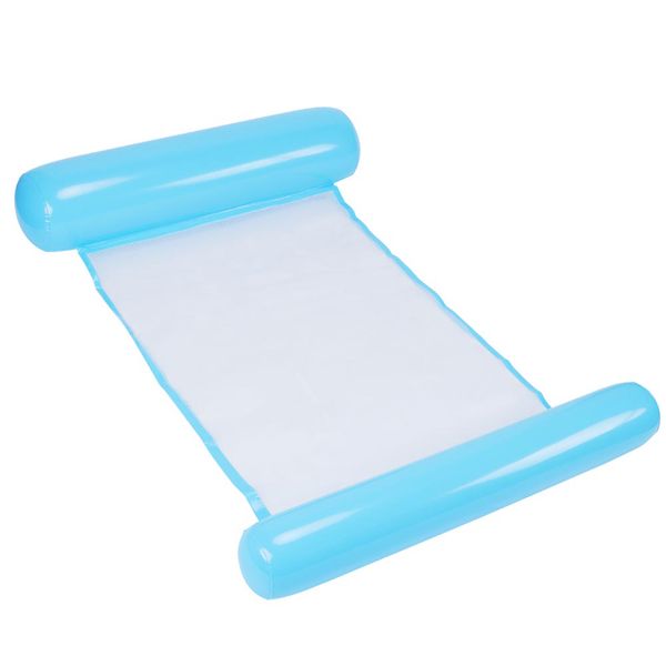 Inflatable Floating Raft Water Bed Swimming Light Blue