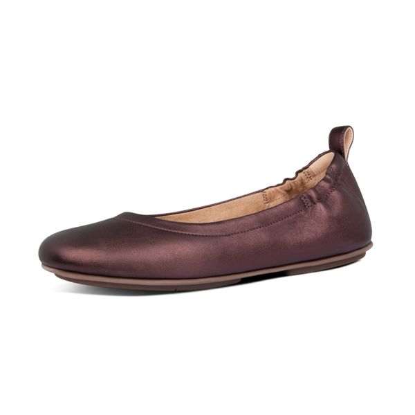FitFlop Allegro Ballerina - Chocolate Metallic