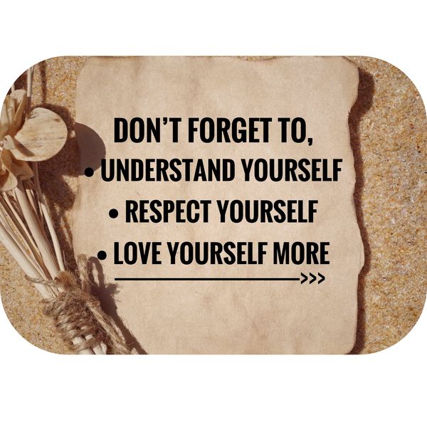 Understand yourself Printed Mouse Pad