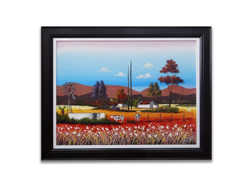 Exclusive Home Decor-Vibrant Landscape (Framed Fine Art Painting)112 x144cm