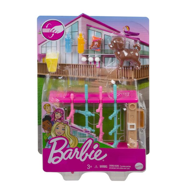 Barbie Mini Game Night Theme Playset with Pet and Accessories