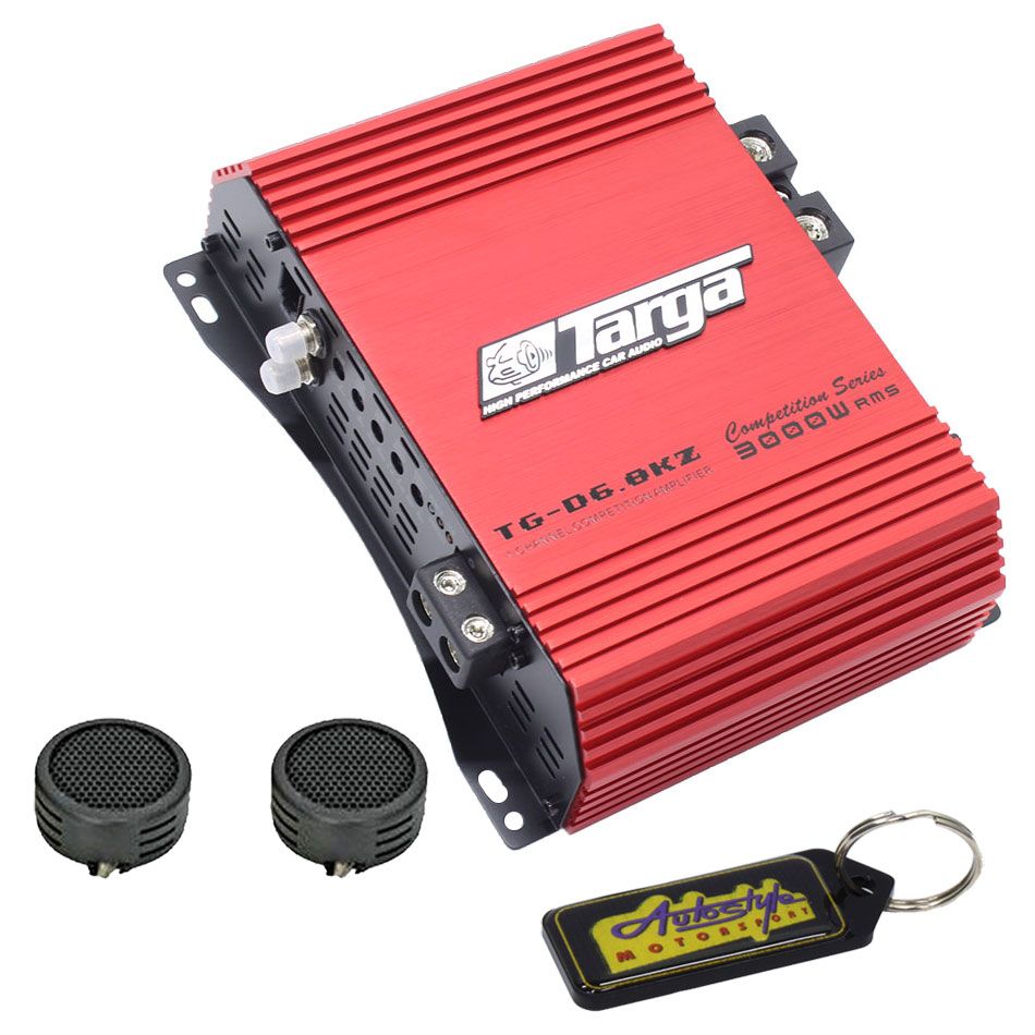 Targa TG-D6.8KZ 3000W Class-D MonoBlock Amplifier & Evo Tweeters