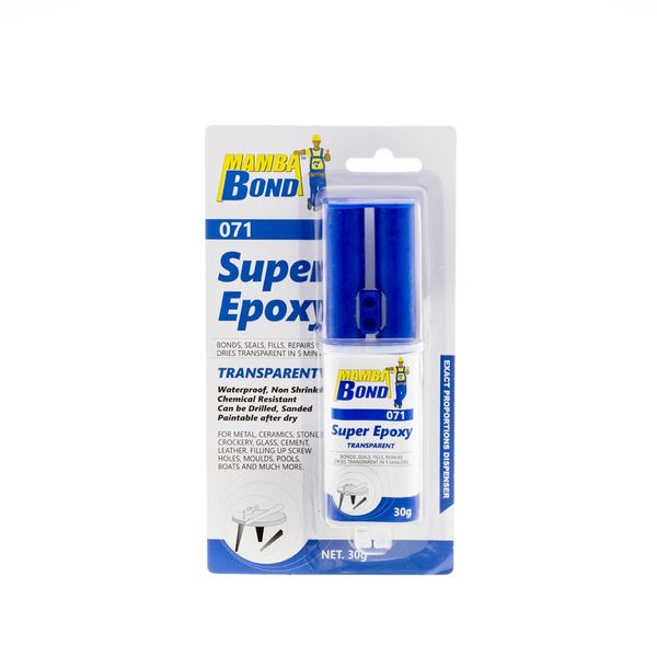 Black Mamba Epoxy/Syringe Super 30g Transparent